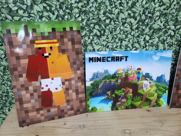 Minecraft Kit Parede 3 Peças Pronta Entrega