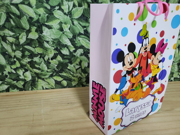Minie e Sua Turma Sacola Personalizada Pronta Entrega