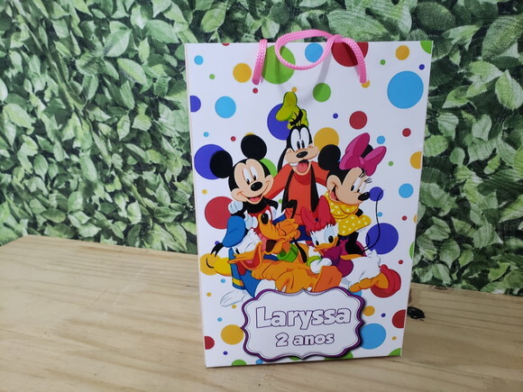 Minie e Sua Turma Sacola Personalizada Pronta Entrega