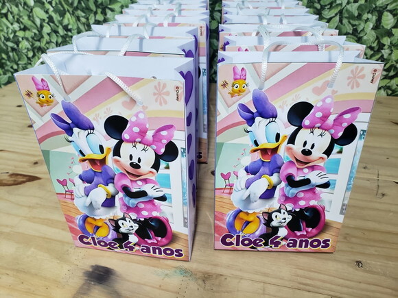 Minie e Margarida Sacola Personalizada Pronta Entrega
