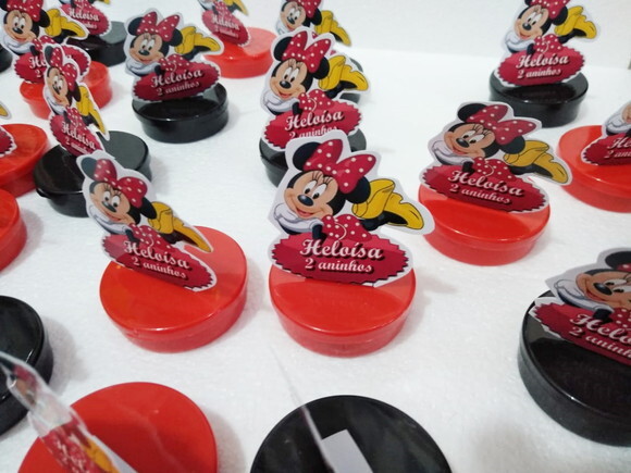 Minie Latinhas com Display Personalizado Pronta Entrega
