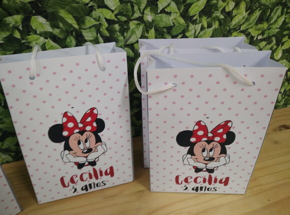 Minie Sacola Personalizada Pronta Entrega