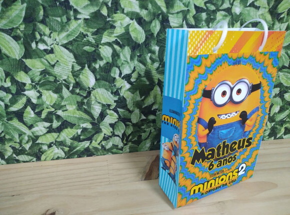 Minions Sacola Personalizada Pronta Entrega