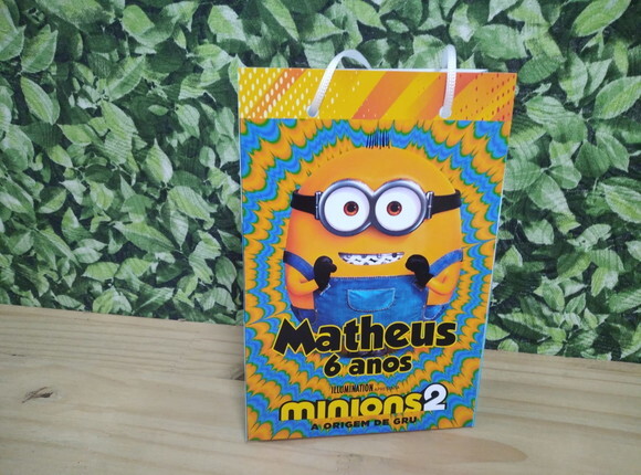 Minions Sacola Personalizada Pronta Entrega