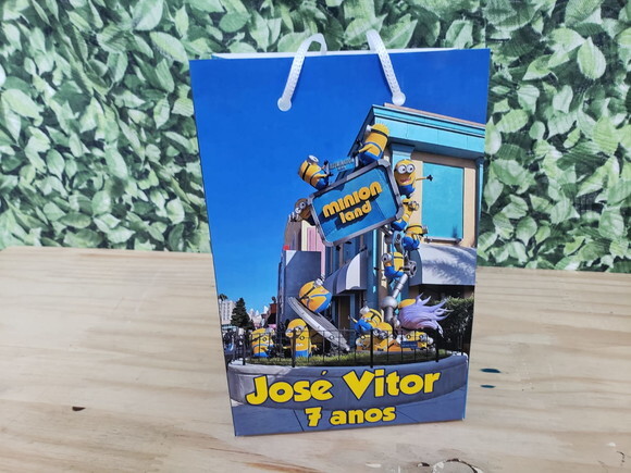 Minions Sacola Personalizada Pronta Entrega Mod 1