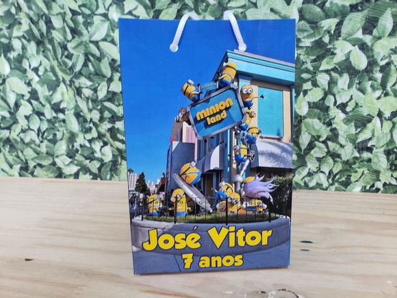 Minions Sacola Personalizada Pronta Entrega Mod 1