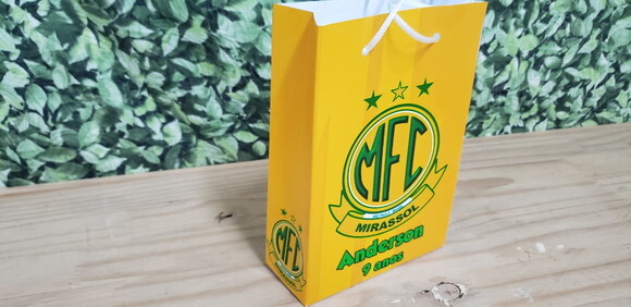 Mirassol Sacola Personalizada Pronta Entrega T:20x13,5x5,5cm