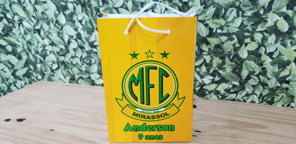 Mirassol Sacola Personalizada Pronta Entrega T:20x13,5x5,5cm