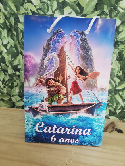 Moana 2 Sacola Personalizada Pronta Entrega