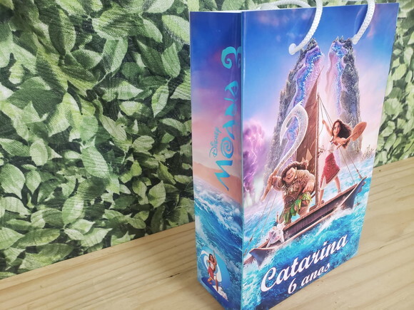 Moana 2 Sacola Personalizada Pronta Entrega
