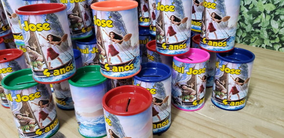 Moana Cofrinhos Personalizados Pronta Entrega