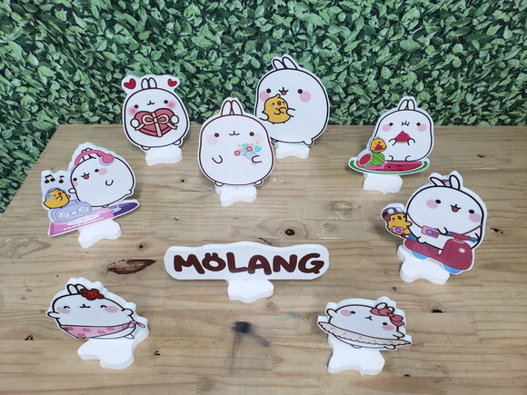 Molang 9 Displays de Mesa Pronta Entrega