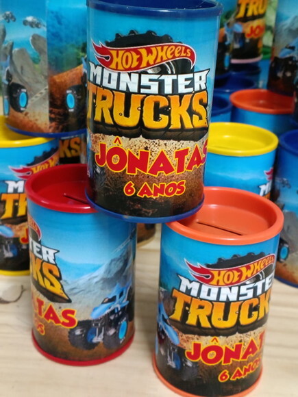 Monster Truck Cofrinhos Personalizados Pronta Entrega