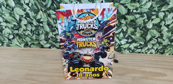 Monster Truck Sacola Personalizada Pronta Entrega