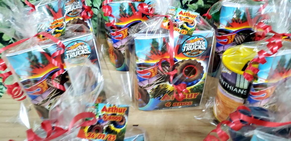 Monster Truck Kit Lembrancinhas Personalizado Pronta Entrega