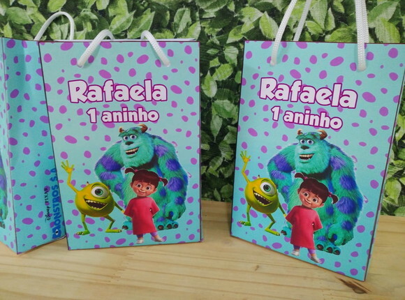 Monstros S/a Sacola Personalizado Pronta Entrega
