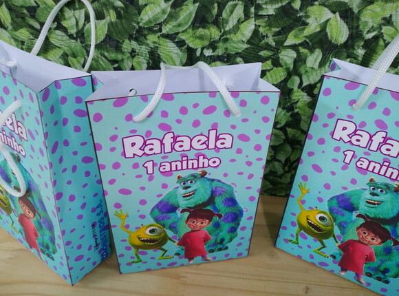 Monstros S/a Sacola Personalizado Pronta Entrega