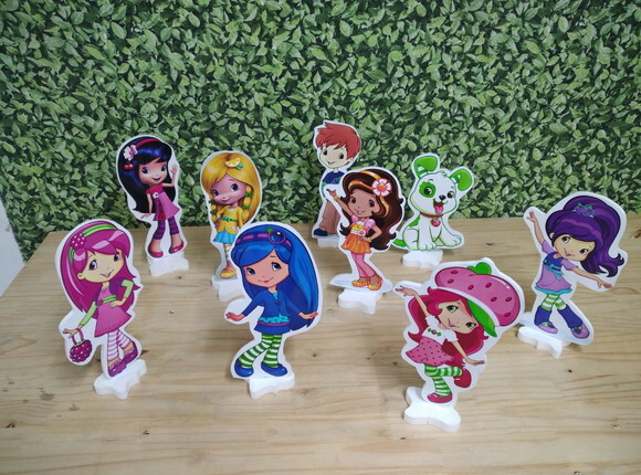 Moranguinho Teen Kit de Mesa Displays 9 Peças P Entrega
