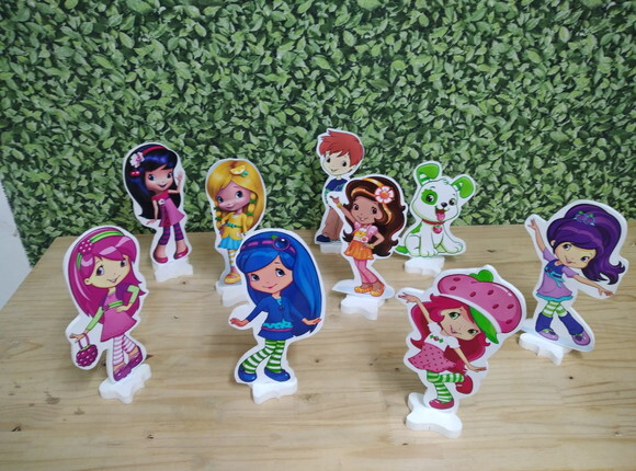 Moranguinho Teen Kit de Mesa Displays 9 Peças P Entrega