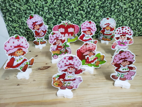 Moranguinho Vintage Kit Displays Pronta Entrega