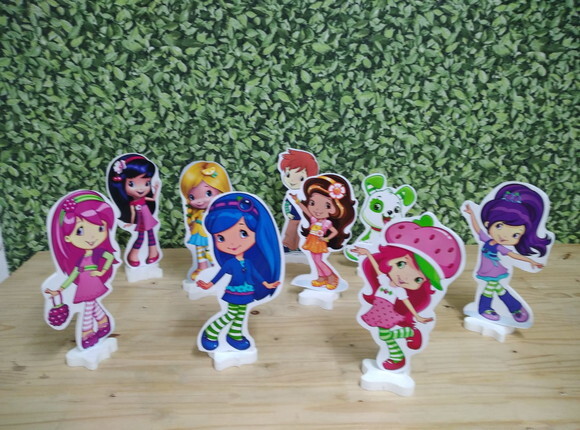 Moranguinho Teen Kit de Mesa Displays 9 Peças P Entrega