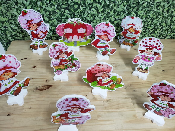 Moranguinho Vintage Kit Displays Pronta Entrega