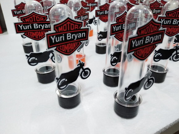 Motos Tubets com Apliques Personalizados P Entrega