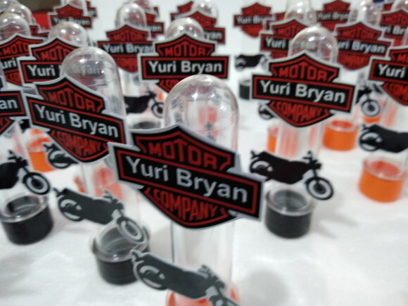 Motos Tubets com Apliques Personalizados P Entrega