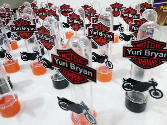 Motos Tubets com Apliques Personalizados P Entrega