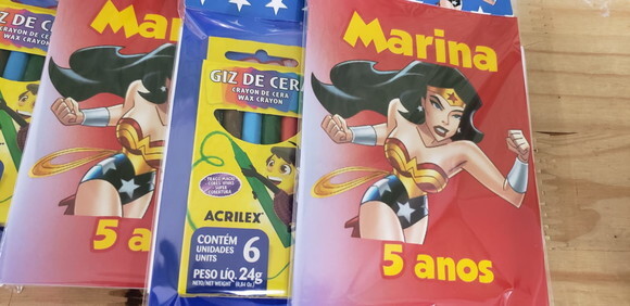 Mulher Maravilha Caderninho para Colorir Personalizado