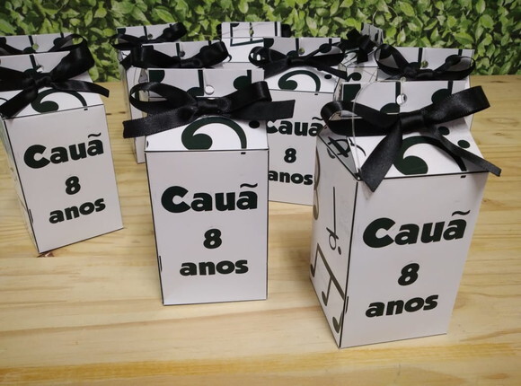 Musical Caixa Milk Personalizado 10 Unidades Pronta Entrega