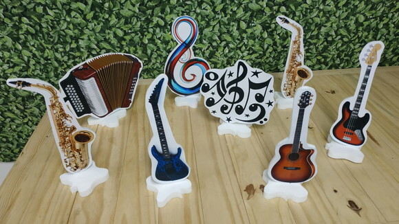 Musical Kit de Mesa Displays 8 Peças Pronta Entrega