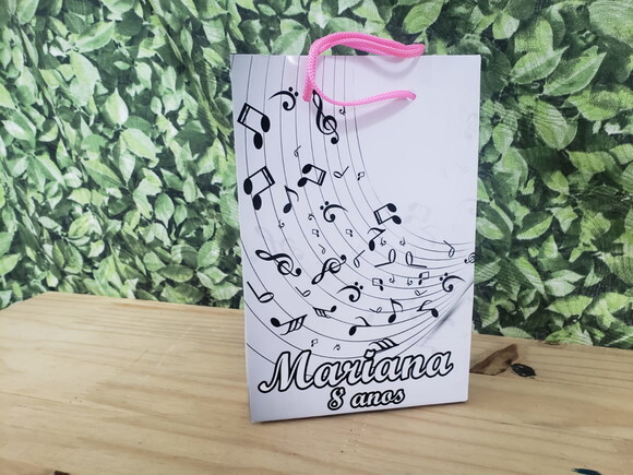 Musical Sacola Personalizada Pronta Entrega