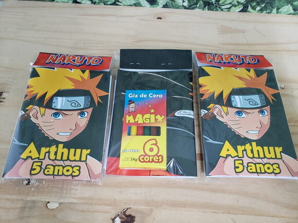 Naruto Caderninho para Colorir Personalizado Pronta Entrega