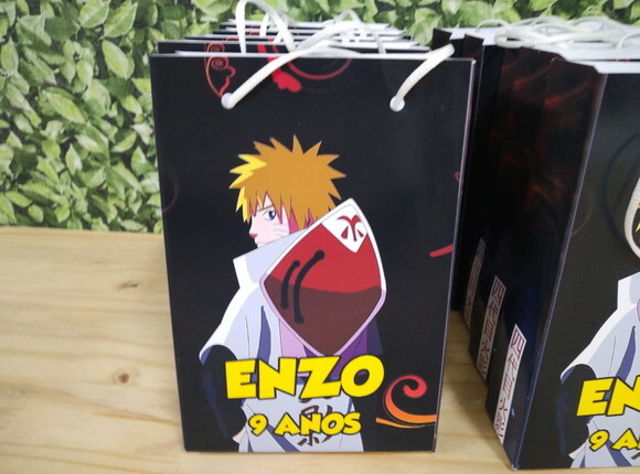 Naruto Hokage Sacola Personalizada Pronta Entrega