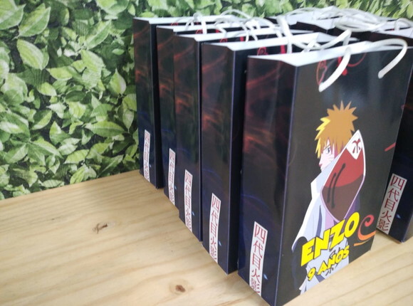 Naruto Hokage Sacola Personalizada Pronta Entrega
