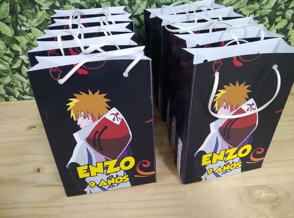 Naruto Hokage Sacola Personalizada Pronta Entrega