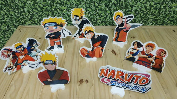 Naruto Kit de Mesa 8 Peças Tipo Displays Pronta Entrega