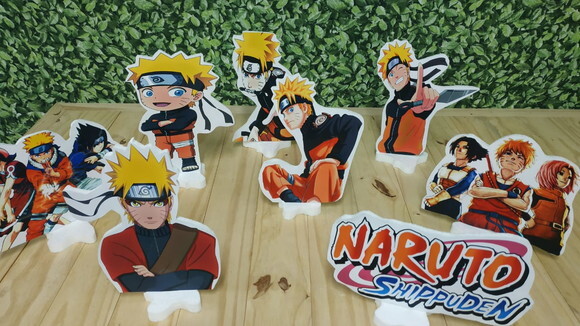 Naruto Kit de Mesa 8 Peças Tipo Displays Pronta Entrega