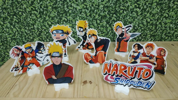 Naruto Kit de Mesa 8 Peças Tipo Displays Pronta Entrega