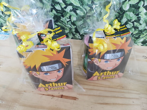 Naruto Kit Lembrancinha Personalizado Pronta Entrega