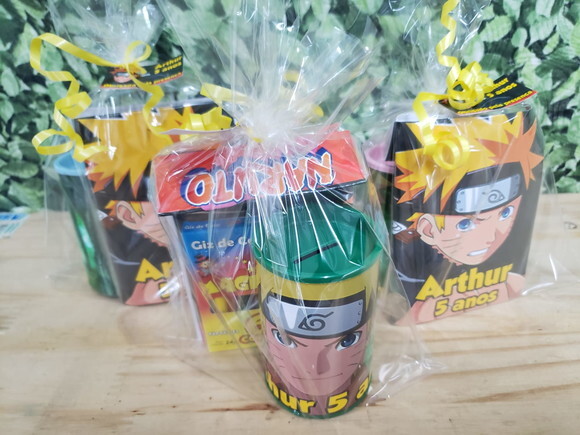 Naruto Kit Lembrancinha Personalizado Pronta Entrega