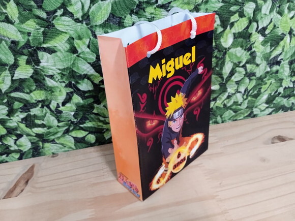 Naruto Sacola Personalizada Pronta Entrega