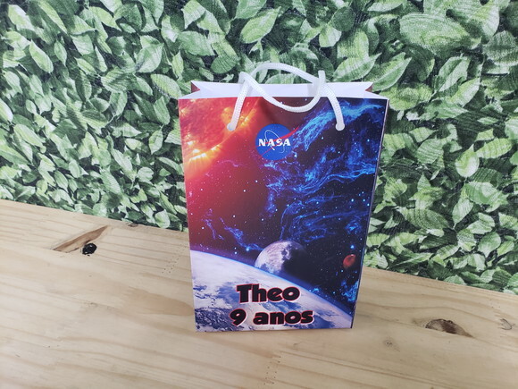 Nasa Astronauta Sacola Personalizada Pronta Entrega