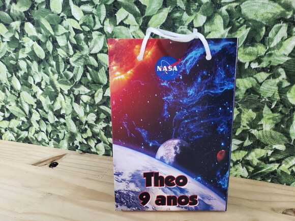 Nasa Astronauta Sacola Personalizada Pronta Entrega
