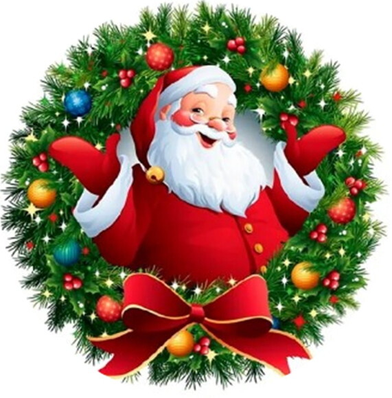 Natal Adesivos Cartela 48 Unid Pronta Entrega Personalizado