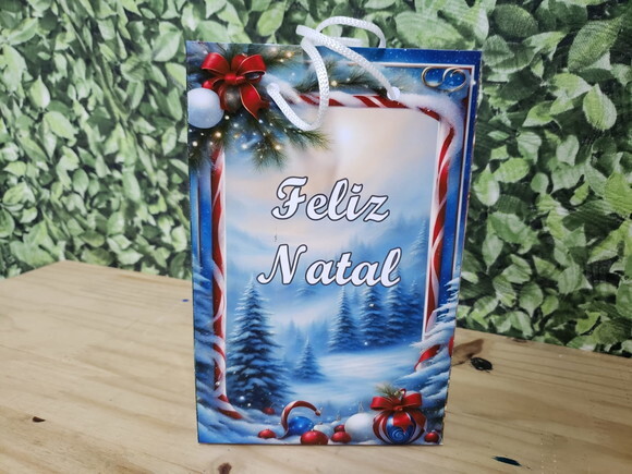 Natal Lembrancinha Sacola Personalizada Pronta Entrega