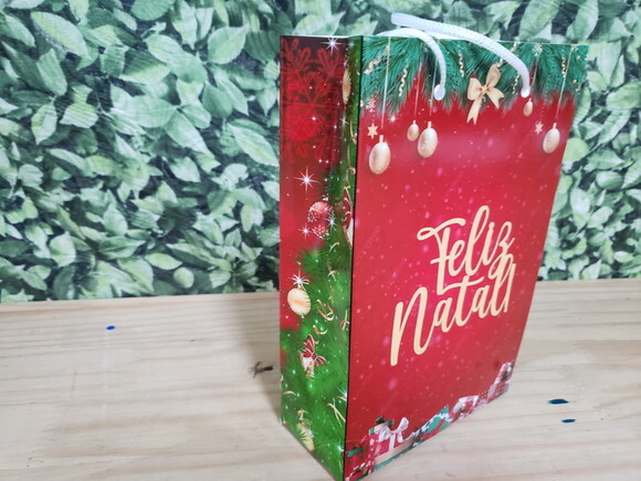 Natal Lembrancinha Sacola Personalizada Pronta Entrega