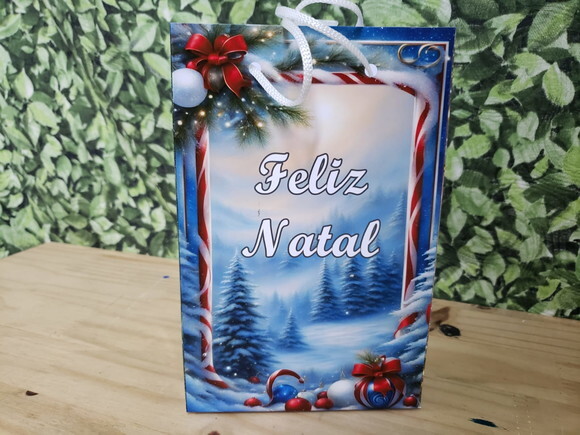 Natal Lembrancinha Sacola Personalizada Pronta Entrega