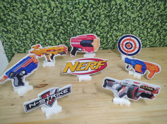 Nerf Kit de Mesa Tipo Displays 8 Peças Pronta Entrega